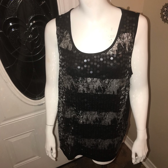 Cato Tops - Cato XL Sequin Tank Top